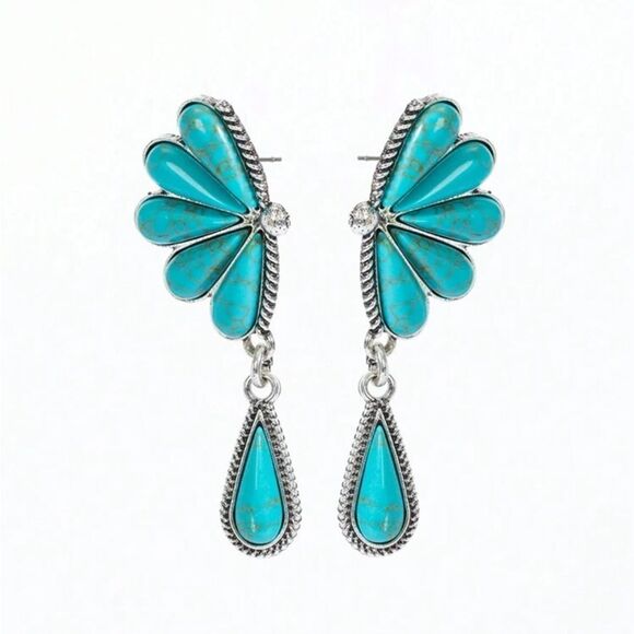 Bohemian western drop earrings N764 - Picture 1 of 4